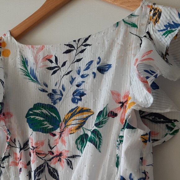 JOE FRESH - Cotton Floral Maxi Dress - Size XS - Picture 4 of 7